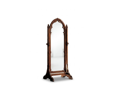 XXL mirror with wooden frame, large wall mirror, floor mirror, standing mirror