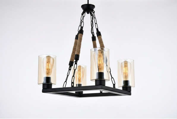 Chandelier ceiling light pendant ceiling lamp lamps glass black.