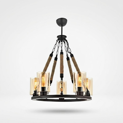 Ceiling chandelier luster chandelier ceiling lamp glass black