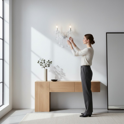 Crystal wall lamp chandelier wall lights wall lamp wall lamps silver
