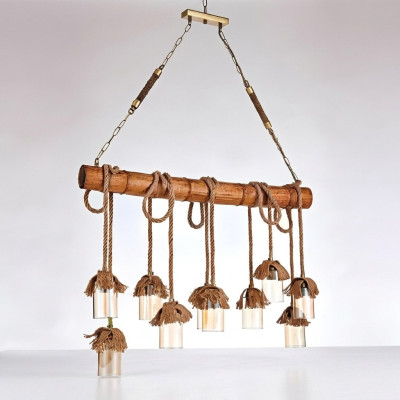 Modern wooden ceiling chandelier pendant ceiling lamp bamboo chandelier