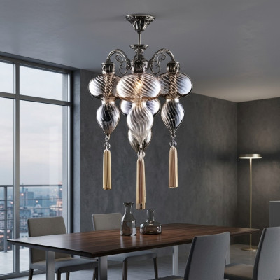 Lamps Ceiling Lights Chandeliers Ceiling Lamp Glass Silver New
