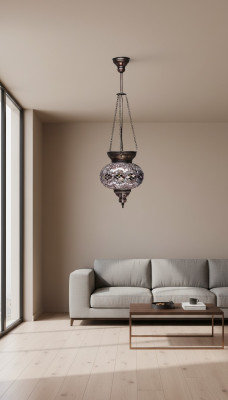 Lamps Ceiling Light Chandeliers Ceiling Lamp Glass Silver New