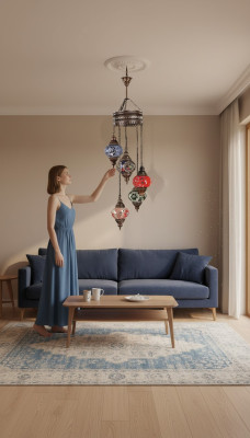 Ceiling chandelier multicolored crystal ceiling lamp glass lamps