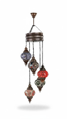 Ceiling chandelier multicolored crystal ceiling lamp glass lamps