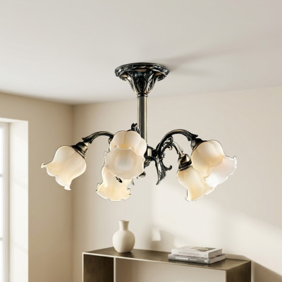 Ceiling chandelier chandelier ceiling lamp lamps glass gray beige
