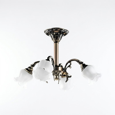 Chandelier Ceiling Light Flower Chandelier Ceiling Lamp Lamp Glass Grey