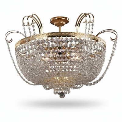 Chandelier Luxury Ceiling Light Crystal Lamp Gold Crystal Lamp