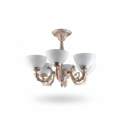 Corner lamp chandelier ceiling light chandelier lamp glass beige style
