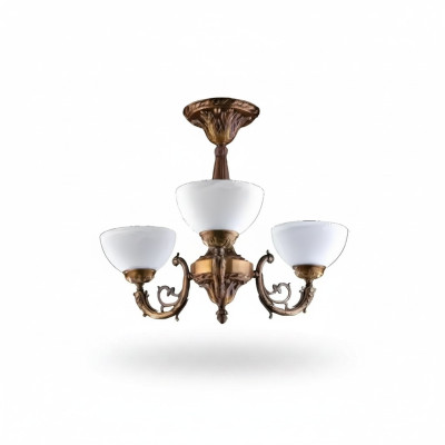 Chandelier Ceiling Lamp Pendant Ceiling Light Antique Lamp Glass Gold