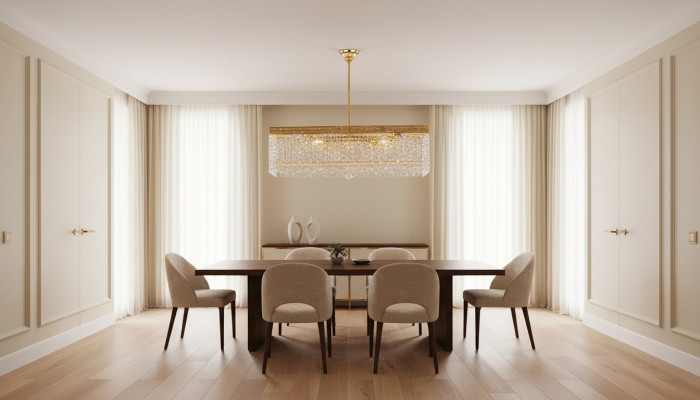 Luxury Chandelier Ceiling Light Gold Crystal Lamp