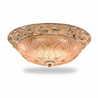 Chandelier Ceiling Light Ceiling Lamp Lamp Glass Gold Round