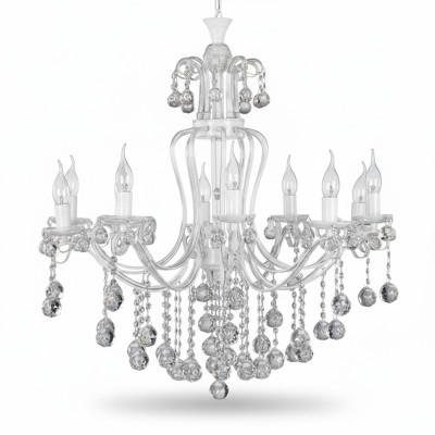 Luxury ceiling chandelier crystal lamp silver