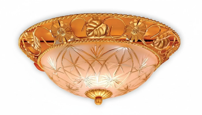 Chandelier Ceiling Light Pendant Lamp Gold Glass Metal Lamps