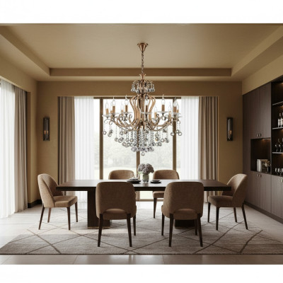 Luxury ceiling chandelier crystal gold ceiling lamp 88x100