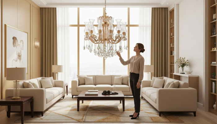 Luxury chandelier crystal ceiling light chandelier ceiling lamp gold lamp