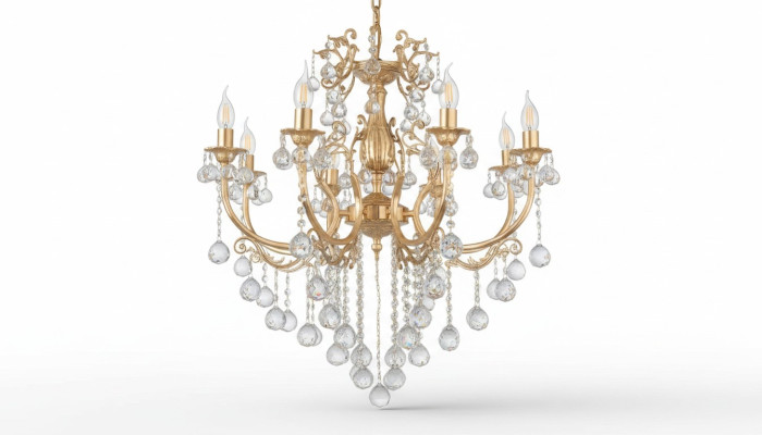 Chandelier Crystal Luxury Ceiling Light Pendant Ceiling Lamp Gold Lamp