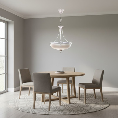 Chandelier Ceiling Light Fixture Modern Ceiling Lamp Beige Glass Lamps