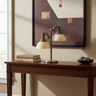 Table lamp lamp light art gold lamps table glass