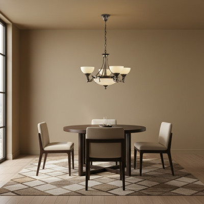 Chandelier ceiling light crystal ceiling lamp glass beige lamps new