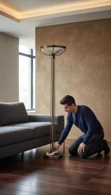 Floor lamp, standard lamp, floor standing luxury lights, lamps, glass floor lamp.