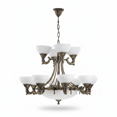 Ceiling lamp chandelier chandelier glass white lamps antique style