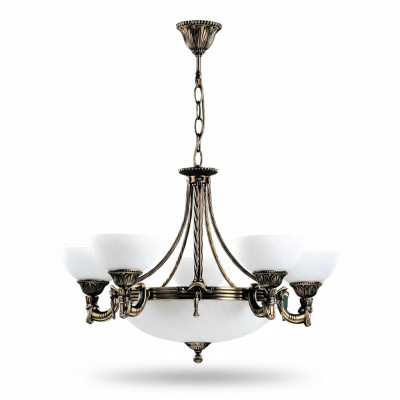 Chandelier Ceiling Lamp Ceiling Light Glass White Lamp Art