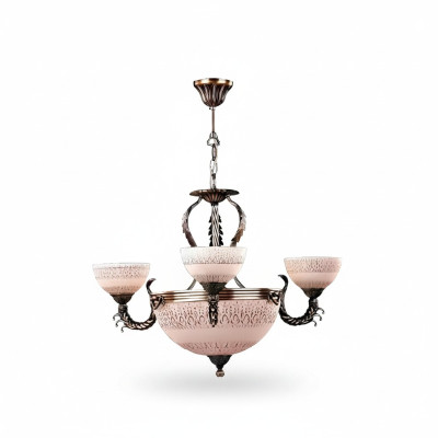 Ceiling lamp chandelier ceiling light lamp chandelier glass brown gold