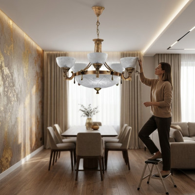 Ceiling lamp chandelier ceiling light lamp chandelier glass gray lights
