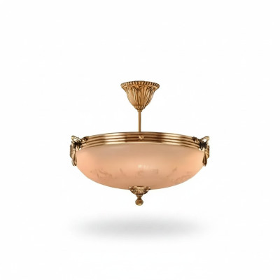 Chandelier Ceiling Lamp Crystal Ceiling Light Glass Gold Beige