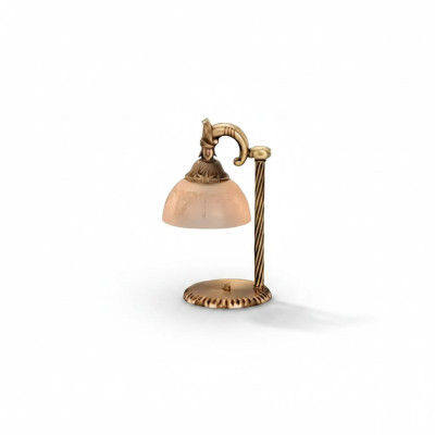 Table lamp, desk lamp, lamp, lights, art, glass, gold, lamps, table.