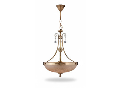 Chandelier Ceiling Lamp Lustre Ceiling Light Lamp Glass Gold Brown
