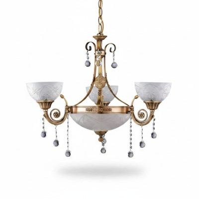 Chandelier Lamp Ceiling Lamp Lighting Fixture Ceiling Light Glass Gold Gray