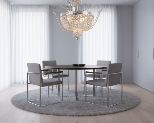 Chandelier Ceiling Light Luxury Chandelier Ceiling Lamp Silver Crystal
