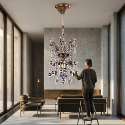 Ceiling chandelier luxury chandelier ceiling lamp crystal gold