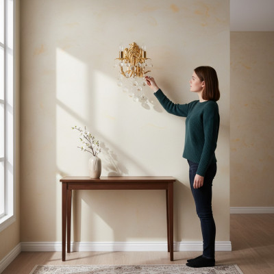 Wall lamp wall lights wall chandelier chandelier wall lamps crystal gold