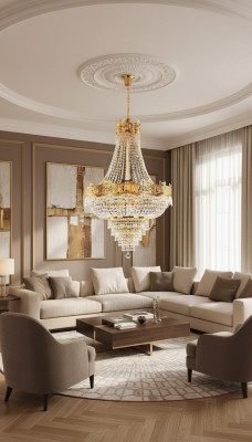 Chandelier Ceiling Light Luxury Ceiling Lamp Crystal Gold Lamp