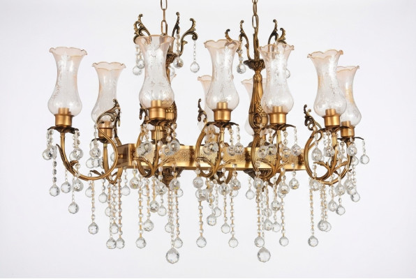 Chandelier Ceiling Light Luxury Ceiling Lamp Gilded Crystal Light