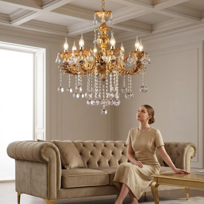 Ceiling lamp chandelier luxury ceiling light gold crystal chandelier lamp