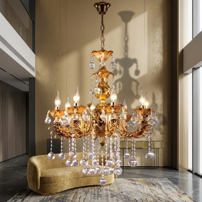 Ceiling lamp chandelier luxury ceiling light gold crystal chandelier lamp