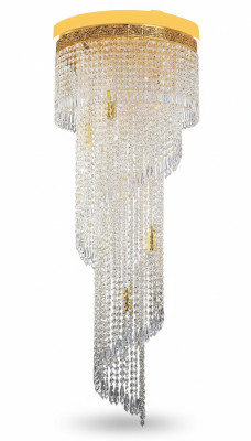Chandelier Ceiling Light Luxury Gold Ceiling Lamp Crystal Style