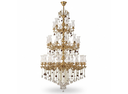Luxury Ceiling Light Gold Chandelier Ceiling Lamp Crystal 130x280cm