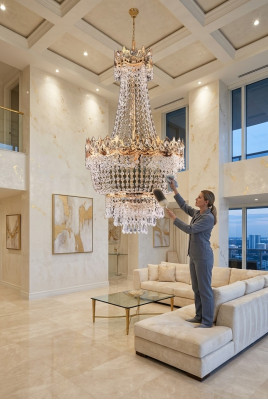 Chandelier Ceiling Light Gold Ceiling Lamp Crystal Lamp 40x100