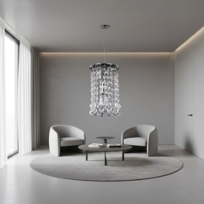 Chandelier Ceiling Light Silver Ceiling Lamp Crystal Lamp