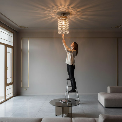 Lamp ceiling light chandelier gold ceiling lamp crystal chandelier