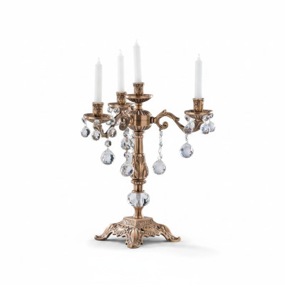 Classic candle holder golden candelabra