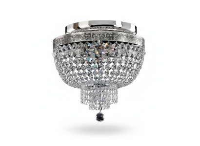 Ceiling lamp, luxurious silver chandelier, crystal chandelier