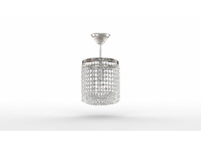 Chandelier Ceiling Lamp Crystal Ceiling Light Luxury Silver Chandelier