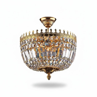 Chandelier Ceiling Light Luxury Gold Ceiling Lamp Crystal Art