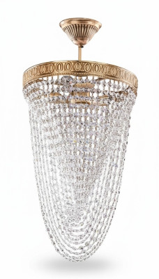 Chandelier Ceiling Light Luxury Gold Ceiling Lamp Crystal Style